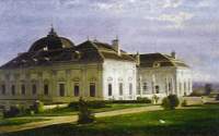 Zámek Buchlovice v době Berchtoldovy nemocnice (začátek 19. století)