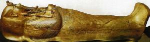 Zlatý sargofág faraona Tutanchamona