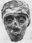 Hlava mumie faraona Tutanchamona
