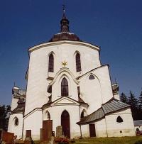 Poutní kostel sv. Jana Nepomuckého na Zelené Hoře u Žďáru nad Sázavou od J. B. Santiniho