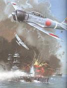 Napadení námořní základny USA Pearl Harbor japonským letectvem (letouny Zero, 5. koku Sentai/Shokaku a Aichi D 3A Val)