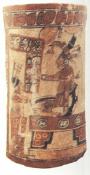 Pohřební keramika s vyobrazením panovníka