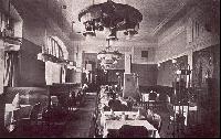 Interiér restaurace v r. 1909